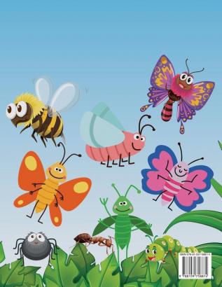 Insects and bugs coloring book for kids: Productivity Pages For Children Illustrations And Designs Of Bugs And Insects To Color Backyard Bugs Activity Book for boys and girls