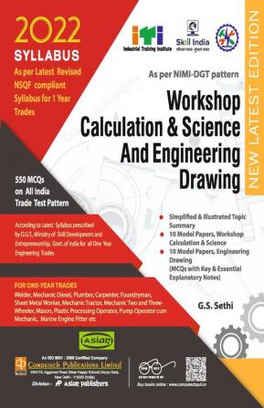 Workshop Calculation & Science And Engineering Drawing (NSQF 1st Year)