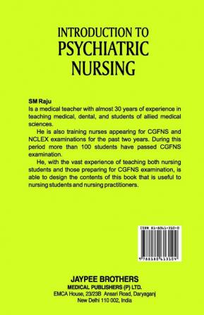 INTRODUCTION TO PSYCHIATRIC NURSING