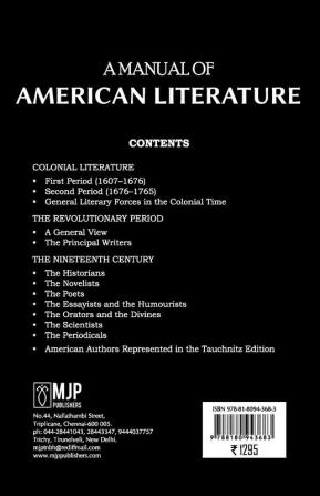 A Manual of American Literature