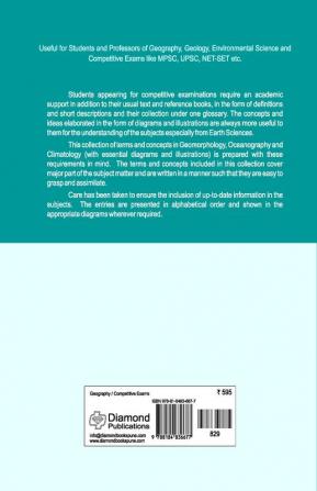 Terms and Concepts in Geomorphology Oceanography and Climatology