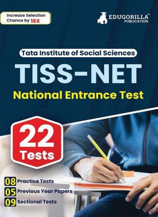 TISS-NET Exam Preparation Book 2023 - 8 Full Length Mock Tests 9 Sectional Tests and 5 Previous Year Papers (1600+ Solved Questions) with Free Access to Online Tests