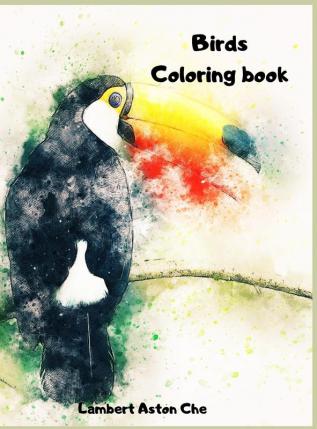 Bird Coloring book: A sensational coloring book Beautiful Birds Stress Relieving Bird Designs Developing personal creativity