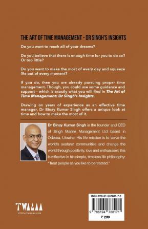 THE ART OF TIME MANAGEMENT - DR SINGH'S INSIGHTS