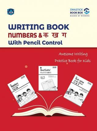 SBB Writing Book Numbers & ka kha gha with pencil control