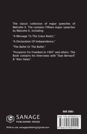 Malcolm X: Selected Speeches