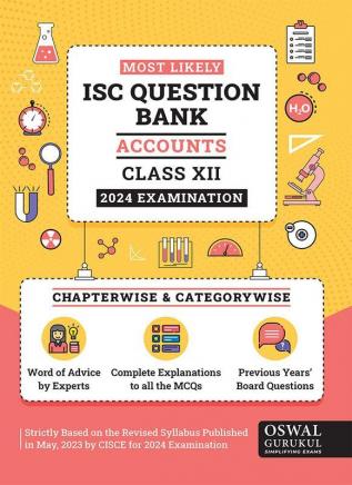 Oswal - Gurukul Accounts Most Likely Question Bank : ISC Class 12 for 2024 Exam