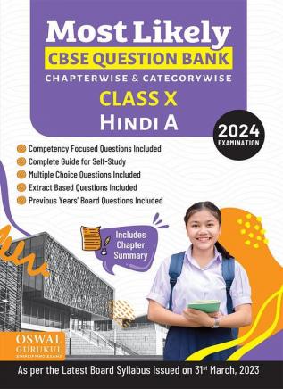 Oswal - Gurukul Hindi-A Most Likely Question Bank : CBSE Class 10 for 2024 Exam