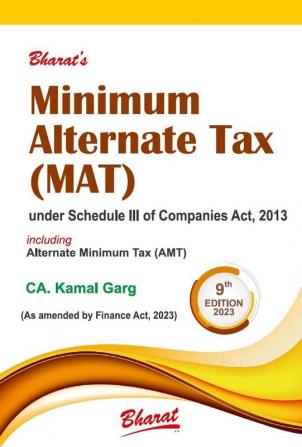 Minimum Alternate Tax (Mat) Under Schedule Iii Of Companies Act 2013