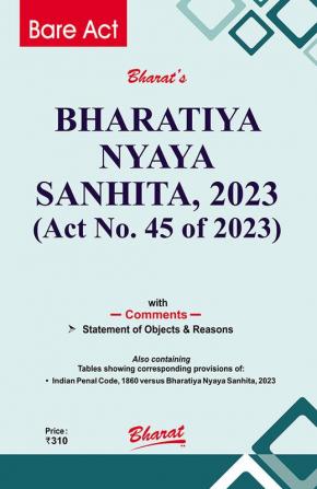 BHARATIYA NYAYA SANHITA 2023 (Act No. 45 of 2023)