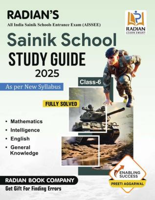 Sainik School Guide Book Class 6 for Entrance Exam 2025 English Medium (Latest Edition)