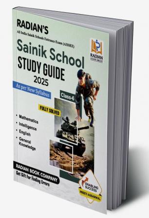 Sainik School Guide Book Class 6 for Entrance Exam 2025 English Medium (Latest Edition)