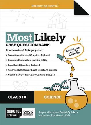 Gurukul By Oswal Science Most Likely Question Bank : CBSE Class 9 for 2025 Exam