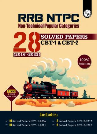 PW RRB NTPC 28 Previous Year Solved Papers CBT - I & 2 (2016-2022) English Medium