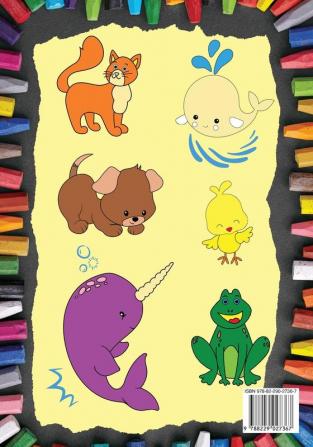 100 Simple Animals for Toddler Coloring Book: Large Fun & Easy Educational Coloring Pages of Animal for Boys & Girls Little Kids (age 2-4 4-6) Preschool and Kindergarten