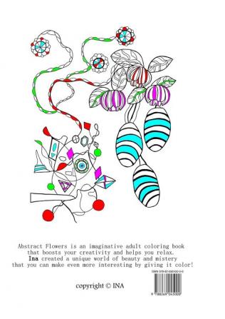 Abstract Flowers: creativity coloring book