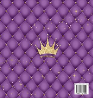 It's a Princess: Baby Shower Guest Book with African American Royal Black Girl Purple Theme Wishes and Advice for Baby Personalized with Guest Sign In and Gift Log (Hardback)