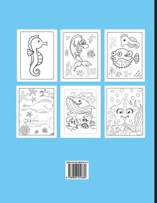 Sea life coloring book for kids