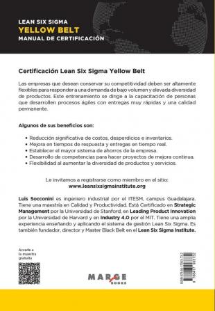 Lean Six Sigma Yellow Belt. Manual de certificacion