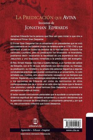 La predicación que aviva/ The Predication that Enlivens: Lecciones de Jonathan Edward/ Lessons From Jonathan Edward: Lecciones de Jonathán Edward