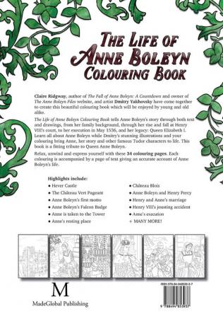 Life of Anne Boleyn Colouring Book