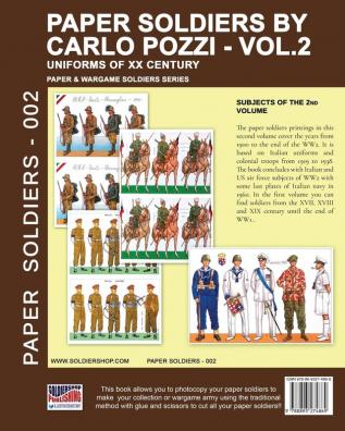 Paper Soldiers by Carlo Pozzi - Vol. 2: Uniforms of XX century: 002