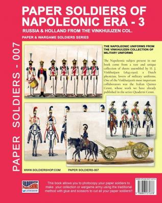 Paper soldiers of Napoleonic era -3: Russia & Holland from the Vinkhuijzen col.: 7