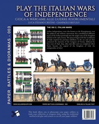 Play the Italian wars of Independence: Gioca a wargame alle guerre risorgimentali: 3 (Paper Battles & Dioramas)