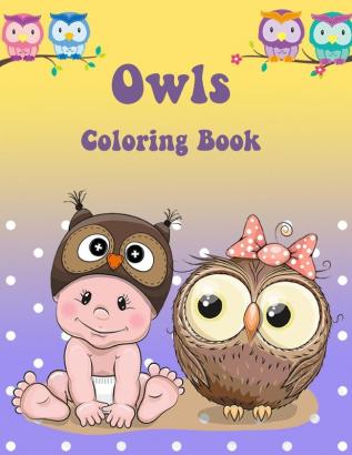 Owl Coloring Book: Activity Book for Kids