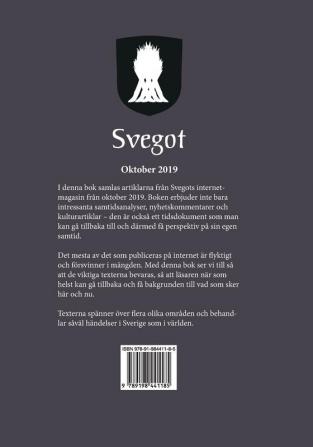 Svegot - Oktober 2019: Perspektiv från det fria Sverige