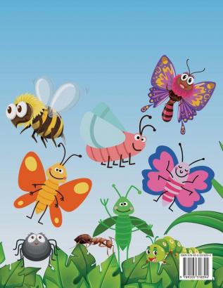 Insectos y bichos libro de colorear para ninos: Páginas de productividad para niños ilustraciones y diseños de bichos e insectos para colorear libro ... de bichos de patio para niños y niñas