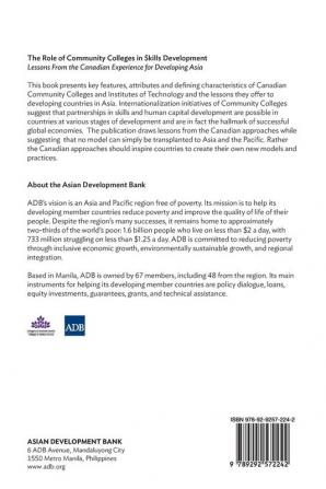 The Role of Community Colleges in Skills Development: Lessons from the Canadian Experience for Developing Asia