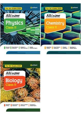 All In One Class 11th Physics Chemistry Biology for ISC Exam 2024 (Set of 3 Books)