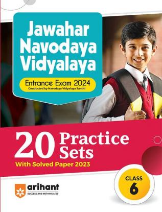 20 Practice Sets Jawahar Navodaya Vidyalaya Class 6 Exam 2024