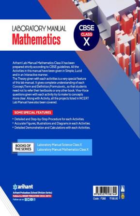 CBSE Laboratory Manual Mathematics Class 10th