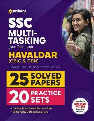 SSC Multi Tasking Non Technical Hawaldar 20 Practice Sets and 25 Solved Papers 2023