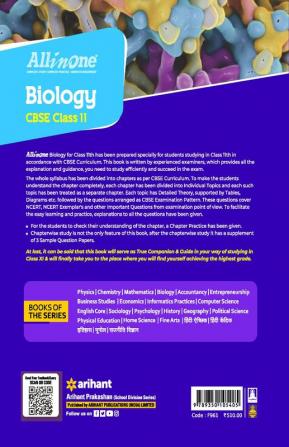 All In One Class 11th Biology for CBSE Exam 2024