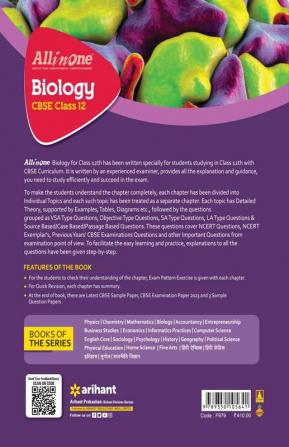 All In One Class 12th Biology for CBSE Exam 2024