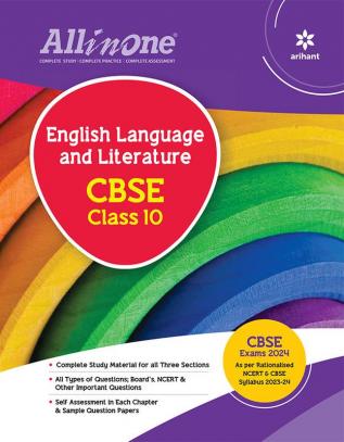 All In One Class 10th English Language and Literature for CBSE Exam 2024