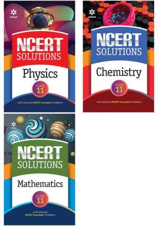 NCERT Solutions Physics Chemistry Mathematics Class 11th ( Combo Set of 3 Books )