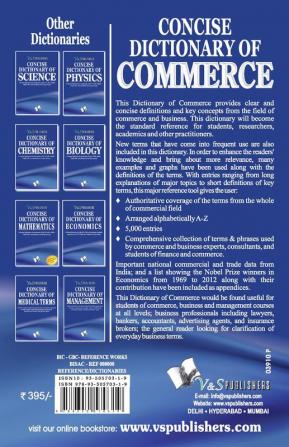 Concise Dictionary Of Commerce