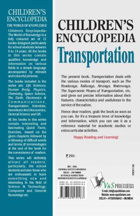 CHILDRENS ENCYCLOPEDIA-TRANSPORTATION