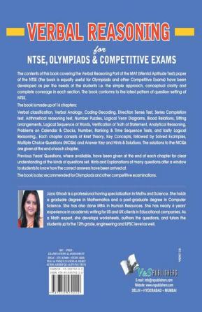 VERBAL REASONING FOR NESE OLYMPAIDS AND COMPETITIVE EXAMS