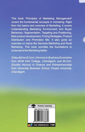 Principles of Marketing Management