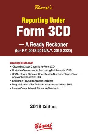 Reporting under Form 3CD – A Ready Reckoner