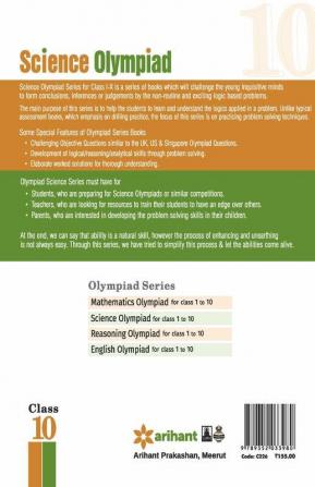 Olympiad Books Practice Sets - Science Class 10th