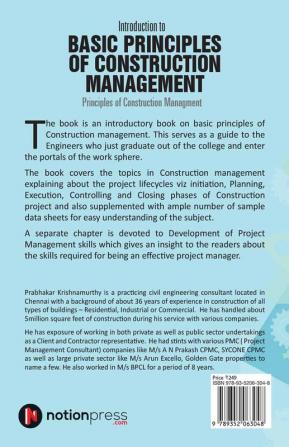 Introduction to Basic Principles of Construction Management