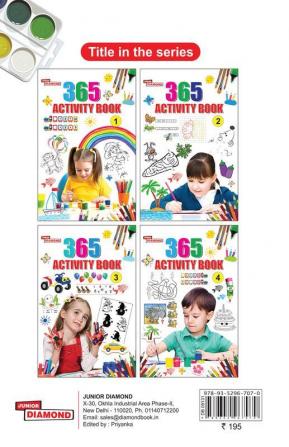 365 Activity Book D For Kids | Match the Pair Find the Difference Puzzles Crosswords Join the Dots Colouring Drawing and Brain Teasers