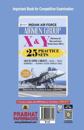 Indian Air Force Airmen Group Y (Technical Trades Exam) 30 Practice Sets (Revised 2021)