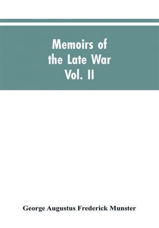 Memoirs of the Late War